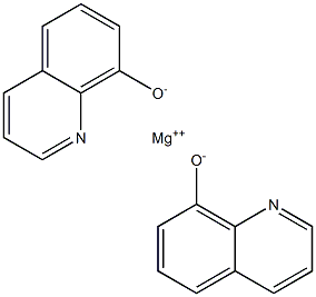 bis(quinolin-8-olato-N,O)magnesium Structure