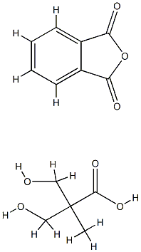 3-hydroxy-2-(hydroxymethyl)-2-methyl-propanoic acid, isobenzofuran-1,3 -dione 구조식 이미지