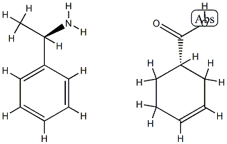 3-Cyclohexene-1-carboxylic acid, (1S)-, compd. with (αR)-α-methylbenzenemethanamine (1:1) 구조식 이미지