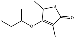 2(5H)-Thiophenone,3,5-dimethyl-4-(1-methylpropoxy)-(9CI) 구조식 이미지