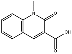 1-methyl-2-oxo-1,2-dihydro-3-quinolinecarboxylic acid(SALTDATA: FREE) 구조식 이미지