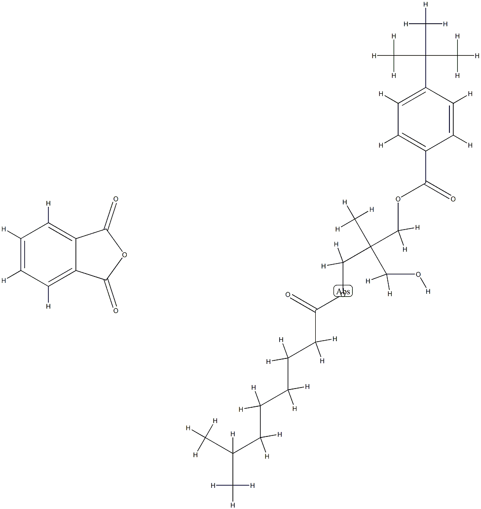 Isononanoic acid,trimethylolethane,phthalic anhydride alkyd resin,4-tert-butylbenzoic acid modified 。 구조식 이미지