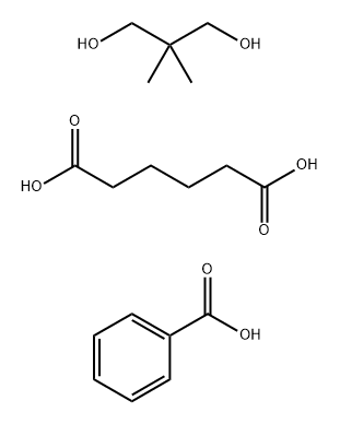 Hexanedioic acid, polymer with 2,2-dimethyl-1,3-propanediol, benzoate Structure