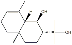(1R)-1,2,3,4,4a,5,6,8aβ-Octahydro-1β-hydroxy-α,α,4aα,8-tetramethyl-2α-naphthalenemethanol 구조식 이미지