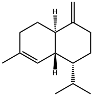 (1R)-1,2,3,4,4aβ,5,6,8aα-Octahydro-7-methyl-4-methylene-1β-isopropylnaphthalene 구조식 이미지