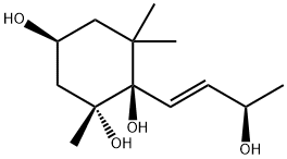 MegastigM-7-ene-3,5,6,9-tetraol Structure