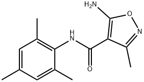 4-Isoxazolecarboxamide,5-amino-3-methyl-N-(2,4,6-trimethylphenyl)-(9CI) 구조식 이미지