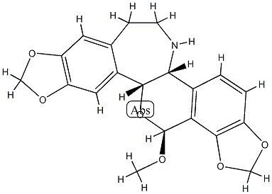 8β-Methoxy-2,3:10,11-bis[methylenebis(oxy)]rheadan Structure