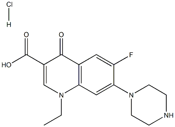 Norfloxacinehydrochloride 구조식 이미지