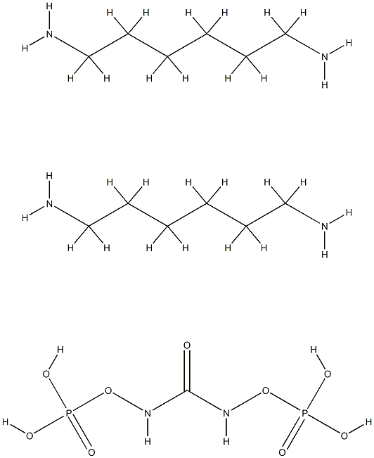 carbonyldiphosphoramidic acid, compound with hexane-1,6-diamine (1:2) Structure