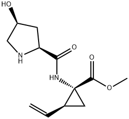 Cyclopropanecarboxylic acid, 2-ethenyl-1-[[[(2S,4S)-4-hydroxy-2- Structure