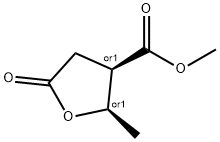 3-Furancarboxylicacid,tetrahydro-2-methyl-5-oxo-,methylester,(2R,3R)-rel- Structure