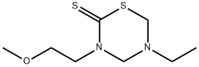 2H-1,3,5-Thiadiazine-2-thione,5-ethyltetrahydro-3-(2-methoxyethyl)-(9CI) 구조식 이미지