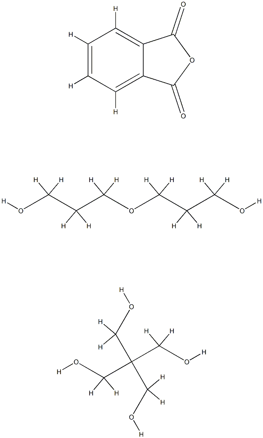 1,3-Isobenzofurandione, polymer with 2,2-bis(hydroxymethyl)-1,3-propanediol and oxybis[propanol] 구조식 이미지