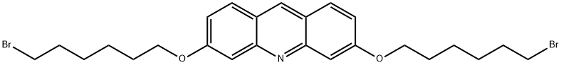 3,6-bis(6-bromohexoxy)acridine 구조식 이미지