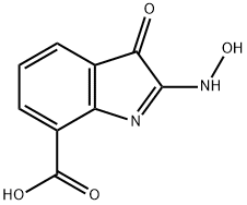 3H-Indole-7-carboxylicacid,2-(hydroxyamino)-3-oxo-(9CI) 구조식 이미지