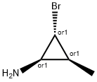 Cyclopropanamine, 2-bromo-3-methyl-, (1R,2R,3S)-rel- (9CI) Structure