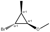 Cyclopropane, 1-bromo-2-methoxy-3-methyl-, (1R,2R,3S)-rel- (9CI) 구조식 이미지