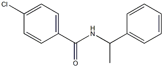 4-chloro-N-(1-phenylethyl)benzamide Structure