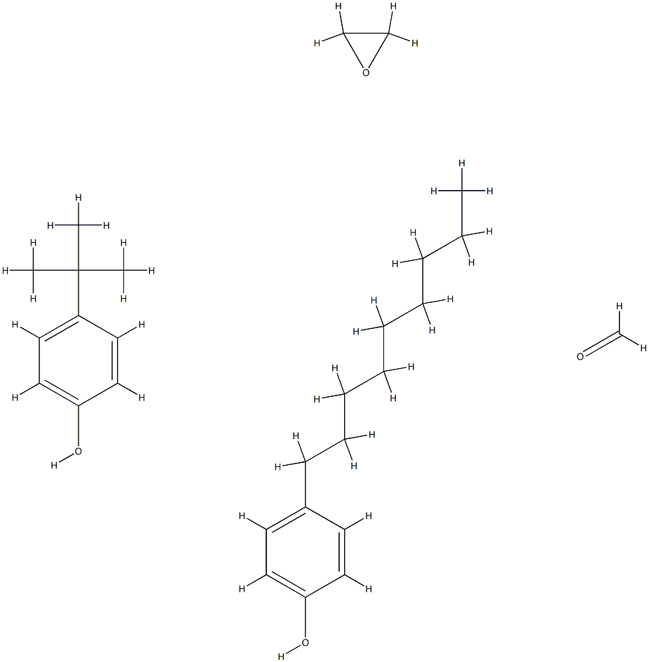 Formaldehyde, polymer with 4-(1,1-dimethylethyl)phenol, 4-nonylphenol and oxirane 구조식 이미지