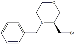 Morpholine, 3-(broMoMethyl)-4-(phenylMethyl)-, (3S)- 구조식 이미지