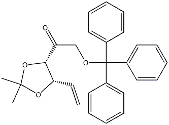 L-erythro-Hex-5-en-2-ulose, 5,6-dideoxy-3,4-O-(1-Methylethylidene)-1-O-(triphenylMethyl)- (9CI) 구조식 이미지
