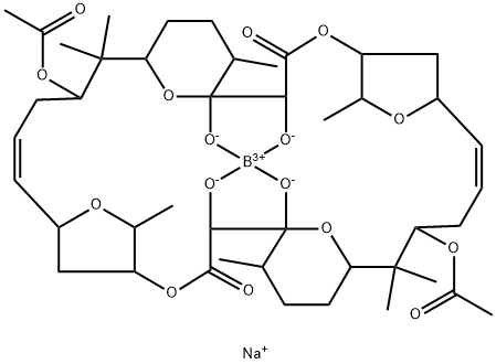 9-O,9'-O-Diacetylaplasmomycin Structure