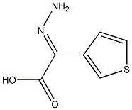 3-Thiopheneaceticacid,alpha-hydrazono-(9CI) 구조식 이미지