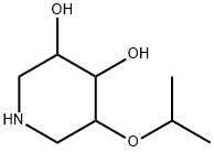 3,4-Piperidinediol,5-(1-methylethoxy)-(9CI) 구조식 이미지
