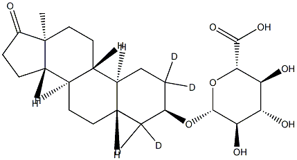 d4-19-Norandrosterone glucuronide sodium salt Structure