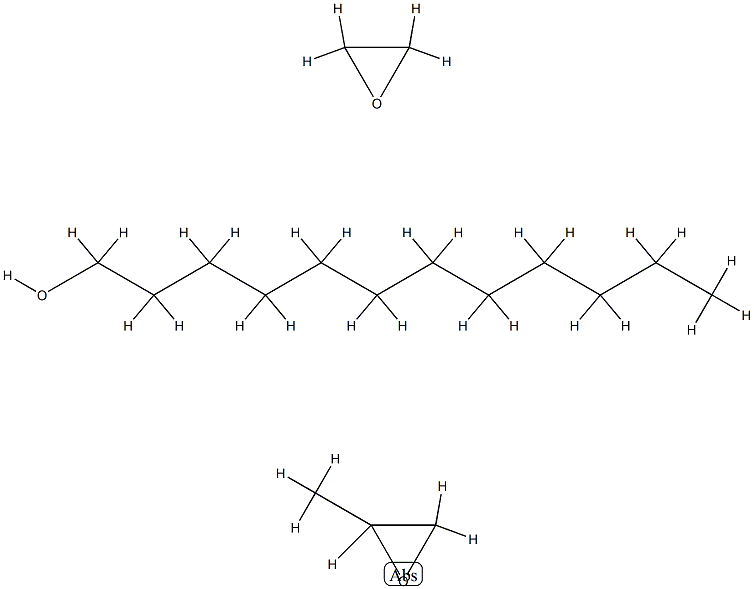 Oxirane, methyl-, polymer with oxirane, dodecyl ether 구조식 이미지