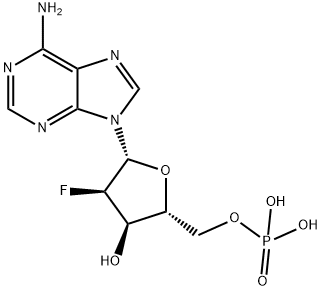 2'-Deoxy-2'-fluoroadenosine 5'-monophosphate triethyl ammonium Structure