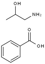 benzoic acid, compound with 1-aminopropan-2-ol (1:1) 구조식 이미지