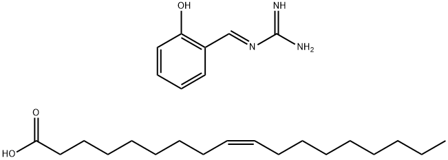 oleic acid, compound with (o-hydroxybenzylidene)guanidine (1:1)  Structure