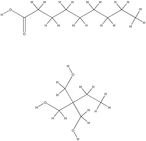 Nonanoic acid, polymer with 2-ethyl-2-(hydroxymethyl)-1,3-propanediol 구조식 이미지