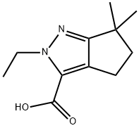 3-Cyclopentapyrazolecarboxylicacid,2-ethyl-2,4,5,6-tetrahydro-6,6-dimethyl-(9CI) 구조식 이미지