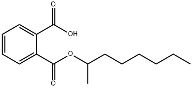 (±)-2-octyl hydrogen phthalate  구조식 이미지