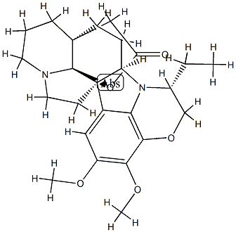22α-Ethyl-19-hydroxy-15,16-dimethoxy-21-deoxy-4,25-secoobscurinervan-21-oic acid γ-lactone 구조식 이미지