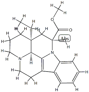 methyl (3alpha,14alpha,16alpha)-14,15-dihydro-14-hydroxyeburnamenine-14-carboxylate Structure