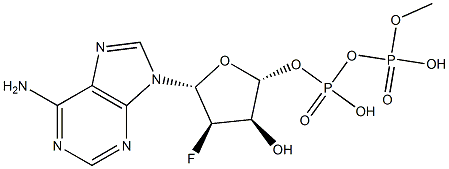 2'-데옥시-2'-플루오로아데노신5'-디포스페이트 구조식 이미지