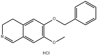 6-BENZYLOXY-7-MEO-3,4-2H-ISOQUINOLINE, HYDROCHLORIDE 구조식 이미지