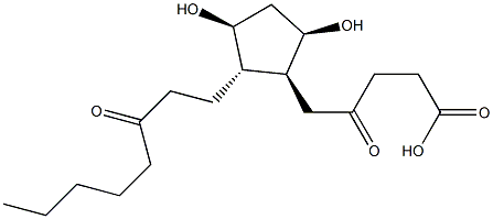 2,3-dinor-6,15-diketo-13,14-dihydroprostaglandin F1alpha Structure