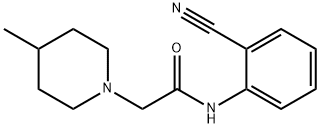 N-(2-cyanophenyl)-2-(4-methylpiperidin-1-yl)acetamide 구조식 이미지