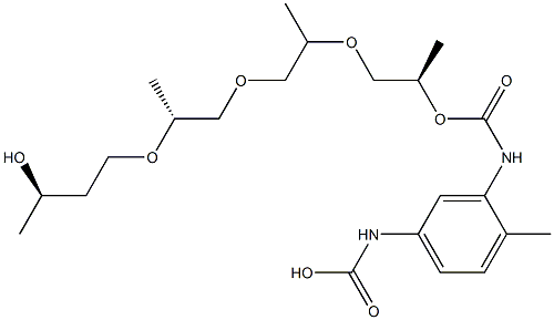 1,3-Butanediol, polymer with .alpha.-butyl-.omega.-hydroxypolyoxy(methyl-1,2-ethanediyl) and 1,3-diisocyanatomethylbenzene Structure
