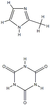 2-메틸이미다졸-이소시아누르산부가물 구조식 이미지