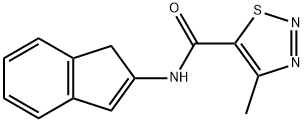 1,2,3-Thiadiazole-5-carboxamide,N-1H-inden-2-yl-4-methyl-(9CI) 구조식 이미지
