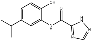 1H-1,2,4-Triazole-3-carboxamide,N-[2-hydroxy-5-(1-methylethyl)phenyl]-(9CI) 구조식 이미지