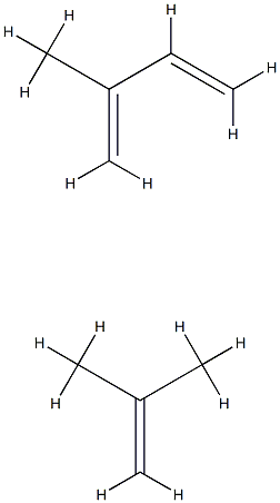 브롬화 이소프렌-이소부틸렌 중합체 구조식 이미지