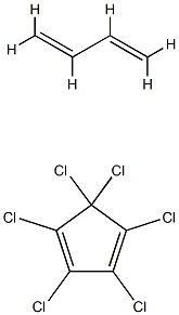 1,2,3,4,5,5-Hexachloro-1,3-cyclopentadiene adduct with 1,3-butadiene homopolymer 구조식 이미지