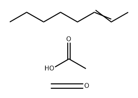 Acetic acid, reaction products with formaldehyde and 2-octene Structure